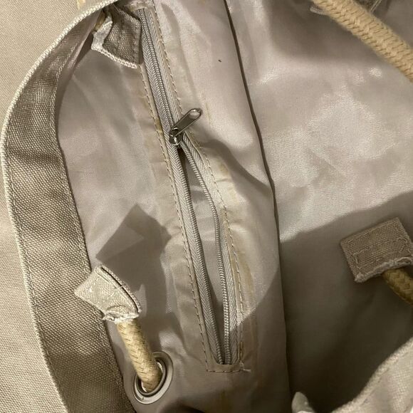 Vintage Genuine Desert Wash Tan Canvas Bag 100% Cotton Tote - Picture 6 of 10